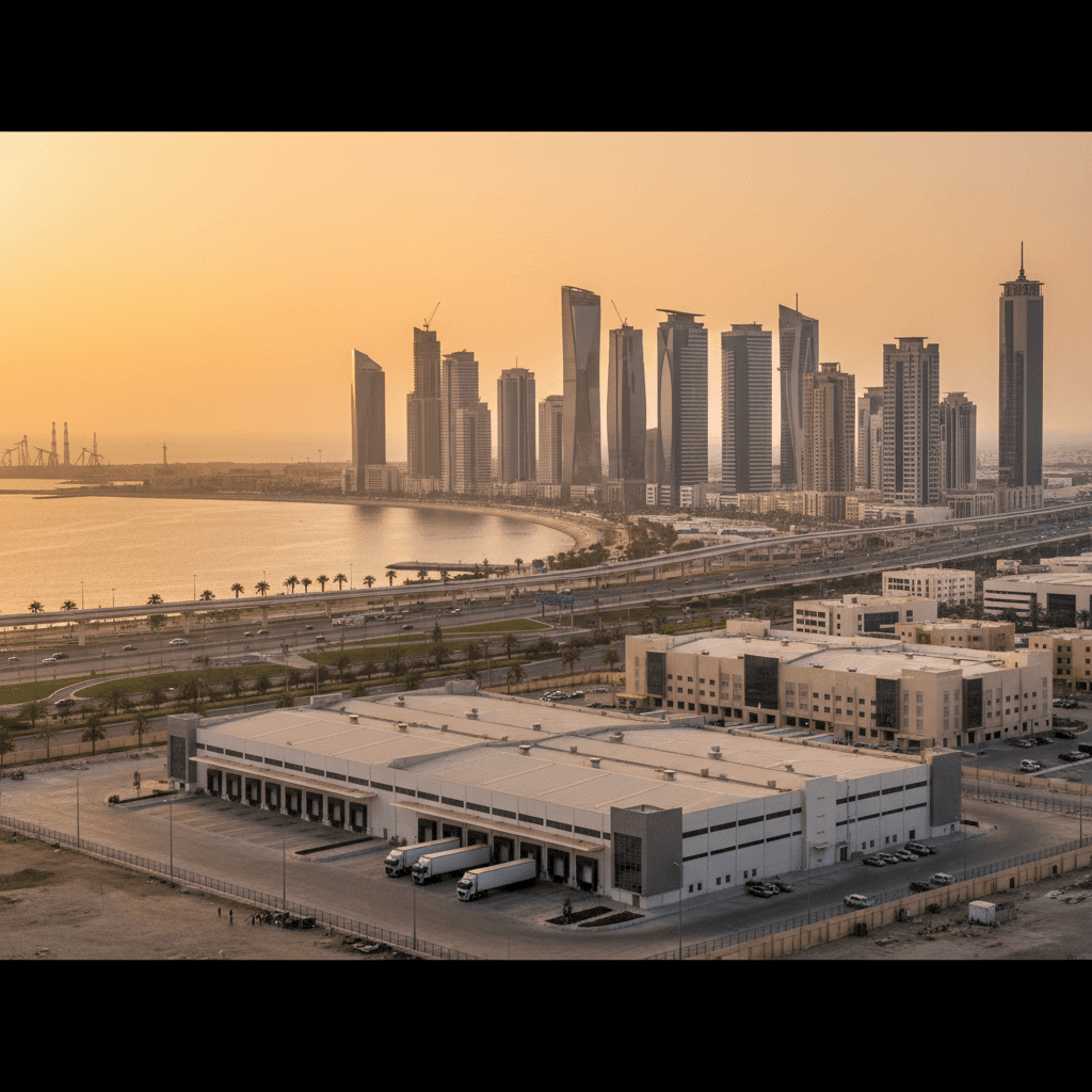 Eastern Province skyline — cover image for "Dammam's Industrial Real Estate Surge: Opportunities in Warehousing and Logistics